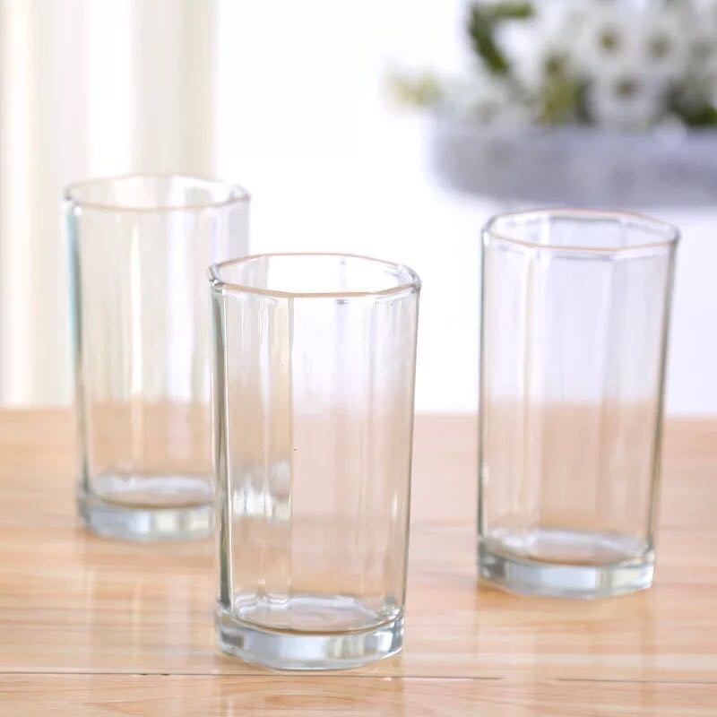 [7in1] Water Glass + Tatakan Gelas [ 230ml ]