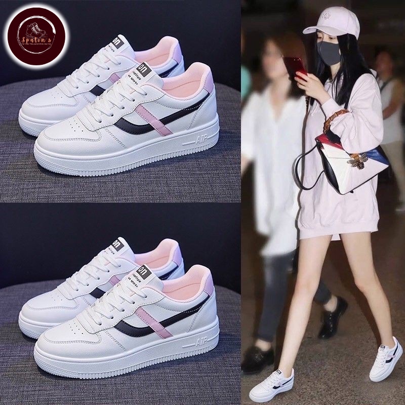 Sepatu Sneakers Wanita Terbaru Korea Style Cewek Kekinian-5