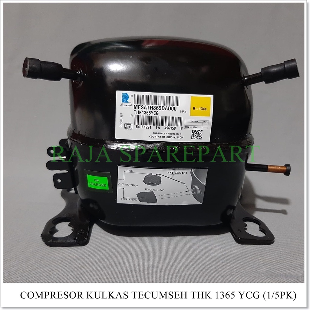 Compressor Kulkas &quot;TECUMSEH&quot; 1/5pk 1365YCG (Harga Sudah Termasuk Packing Kayu)