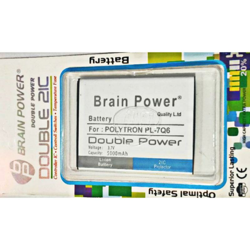 bry11 - Batre batere baterai Polytron Rocket Q Five R1500 PL7Q6 PL-7Q6 brain power