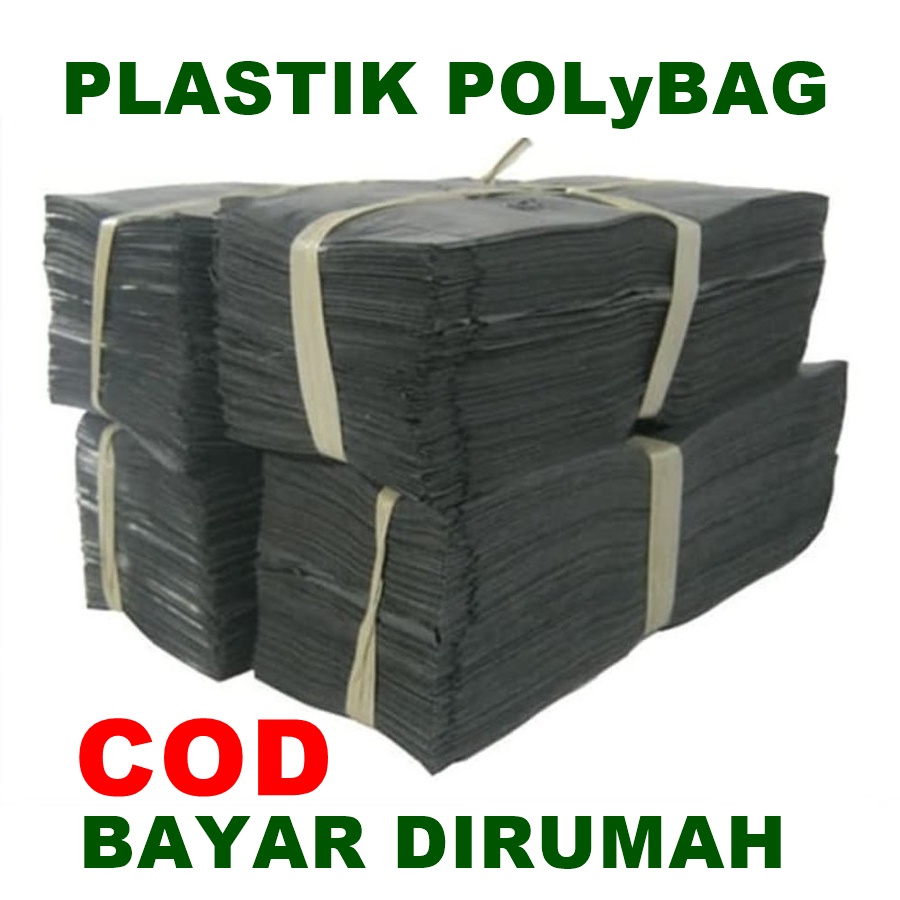 Plastik Polibag hitam Polybag Ukuran 35x40cm Kantong Pot Tanaman polibeg / kantong plastik polibag p