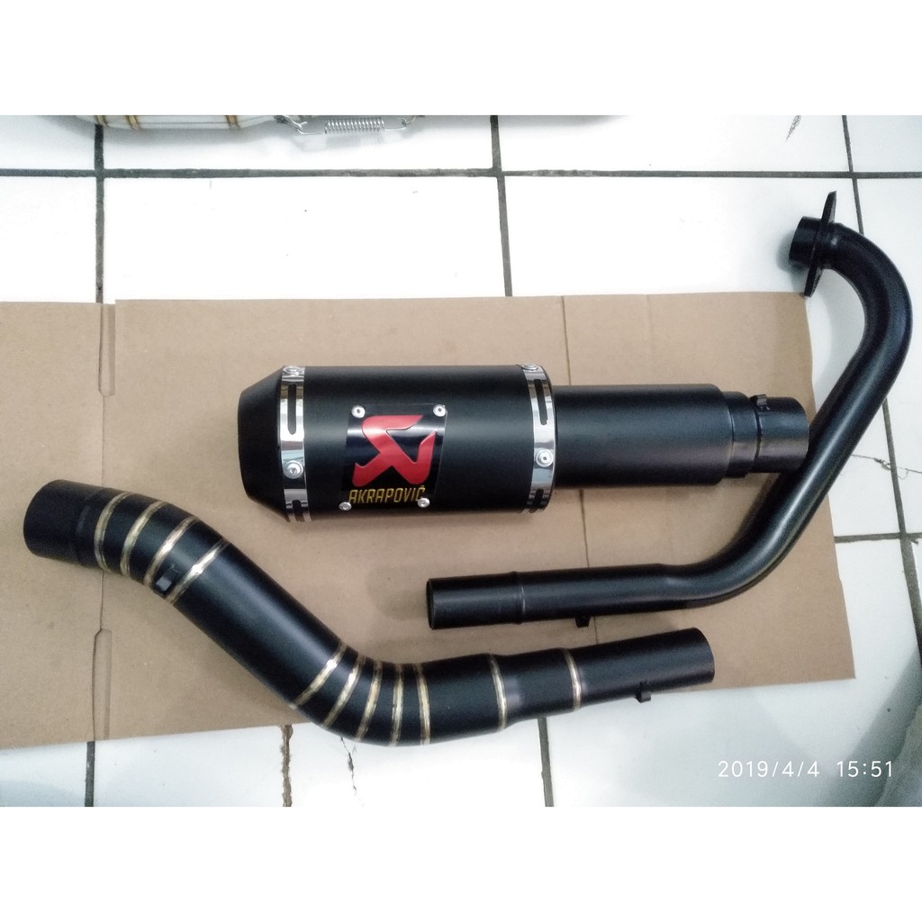 Knalpot Akrapovic GP M1 Black Vixion Stainless