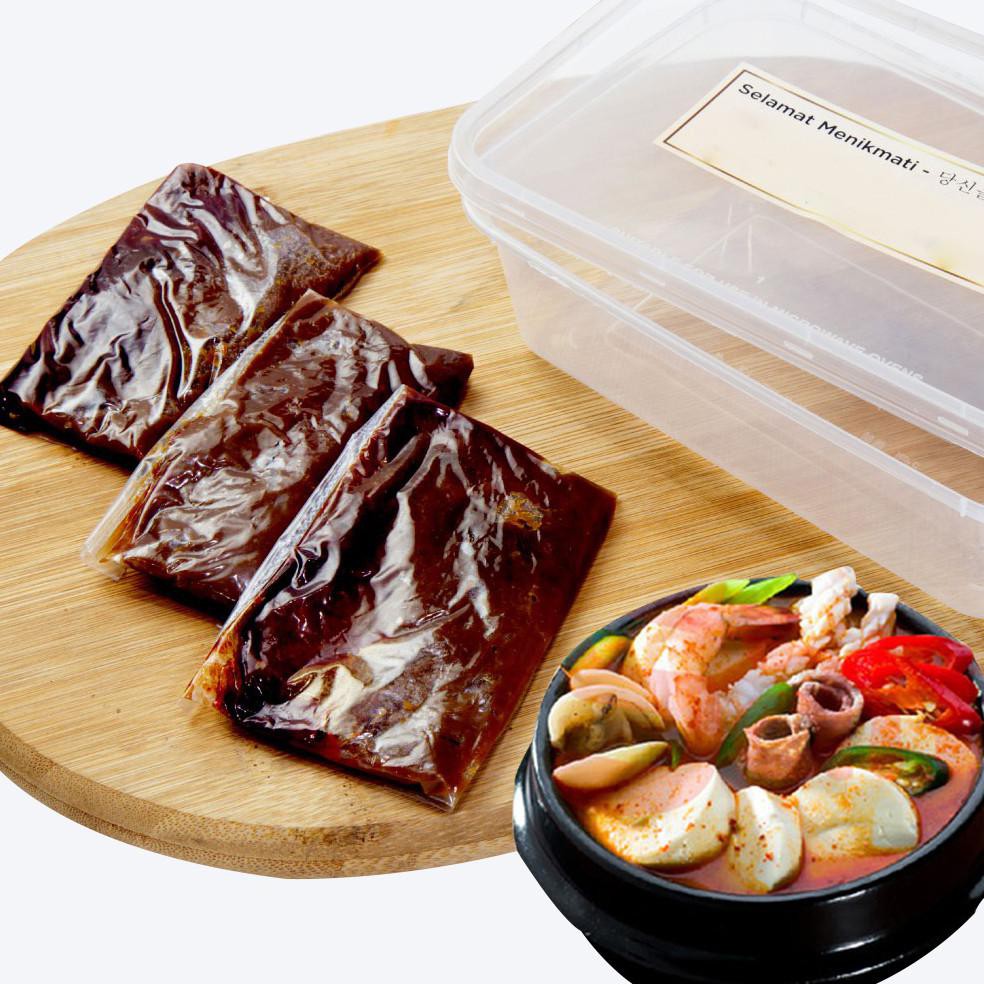 

Pasti Ready Bumbu Sundubu Jjiggae Fresh - Samwon Makanan Korea