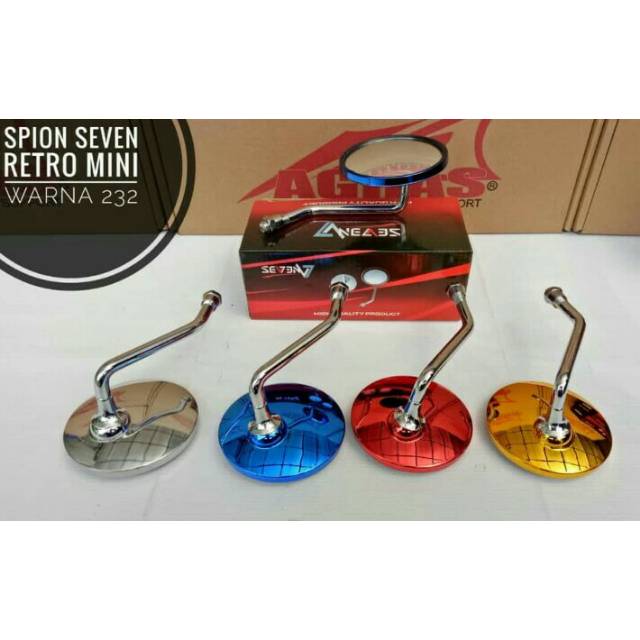 SPION BULAT RETRO PENDEK KACA CEMBUNG BAUT 14