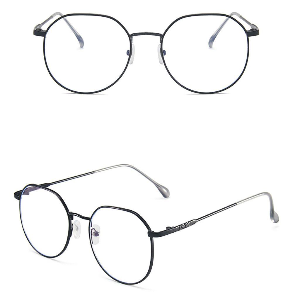 [Elegan] Kacamata Bingkai Logam Sederhana Kacamata Mata Anti Radiasi Untuk Wanita Women Anti Blue Light Pria Kacamata Komputer Eyeglasses Clear Lens Glasses Optical Glasses