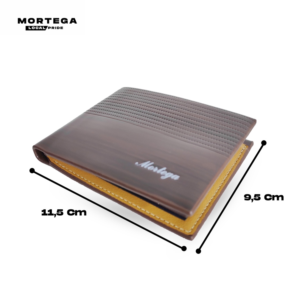 Mortega - Dompet Pria Lipat PU. Leather Wallet Premium - Dompet Cowok Mortega - 01