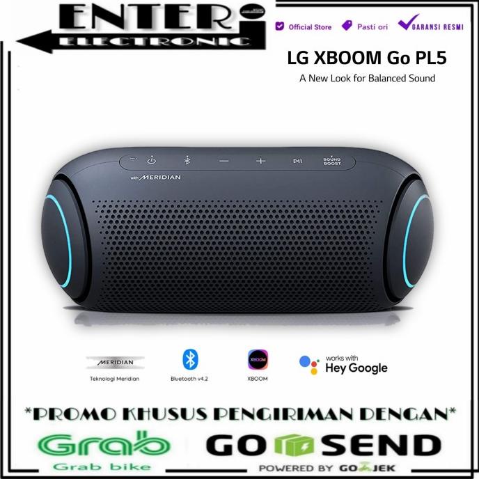 LG XBOOM PL5 - SPEAKER PORTABLE BLUETOOTH LG XBOOM GO WITH MERIDIAN