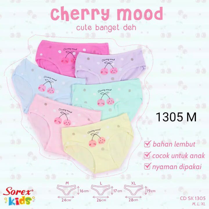 gof SOREX CELANA DALAM ANAK PEREMPUAN CD Polos Super Soft (BIJIAN) - SK 1020 / SK 1305