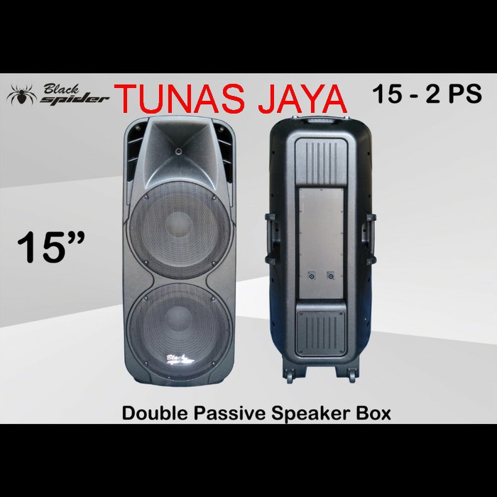 SPEAKER PASSIVE DOUBLE WOOFER BLACKSPIDER 15-2 PS ORIGINAL