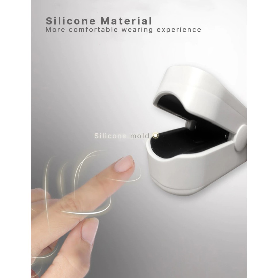 GS8 Xiao mi Yuwell Alat Pengukur Detak Jantung Kadar Oksigen Fingertip Pulse Oximeter YX306 Whi