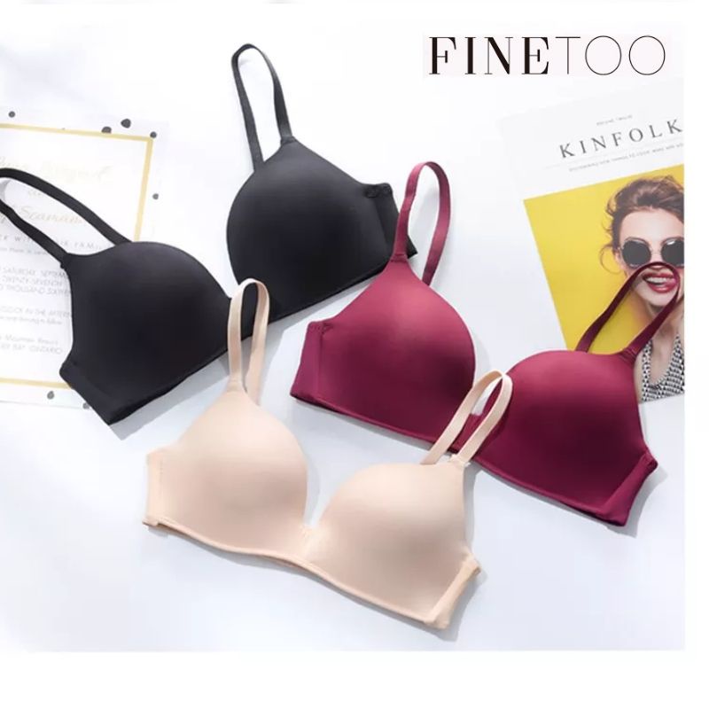 FINETOO FT87 Set Push Up Bra Busa Kawat + Celana Dalam Pakaian Dalam BH CD Wanita Halus