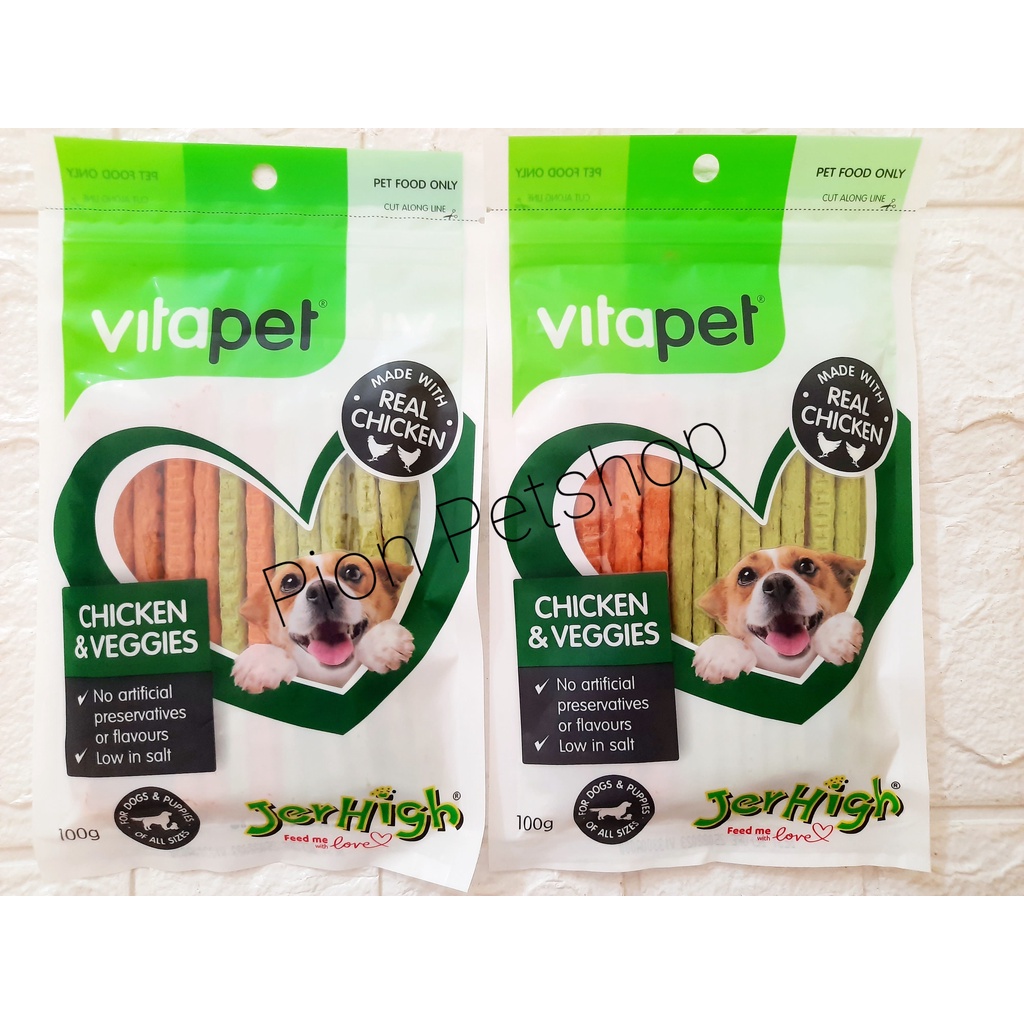 Jerhigh Dog Veggies (Vita Pet Chicken &amp; Veggies) 100gr