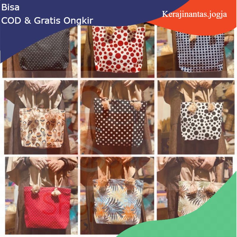 Kerajinan_ Tas kanvas sumbu mini/Tas batik