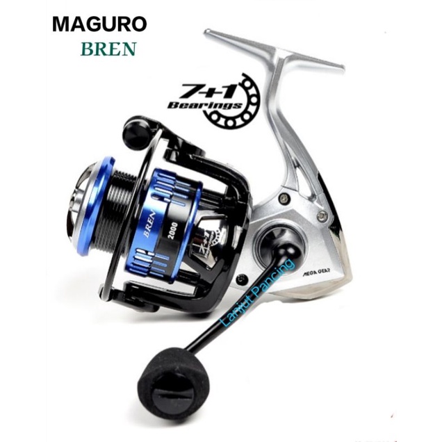 Reel Maguro BREN | Mega Gear | power Handle | max drag 9 kg