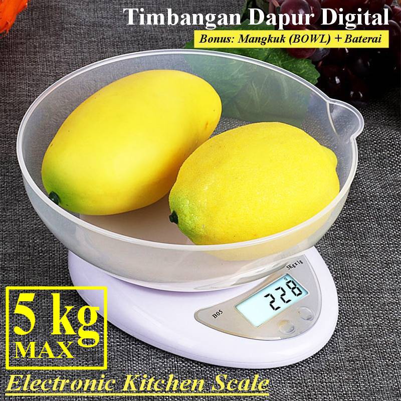 Timbangan Dapur Digital Mangkok / Pan / Bowl