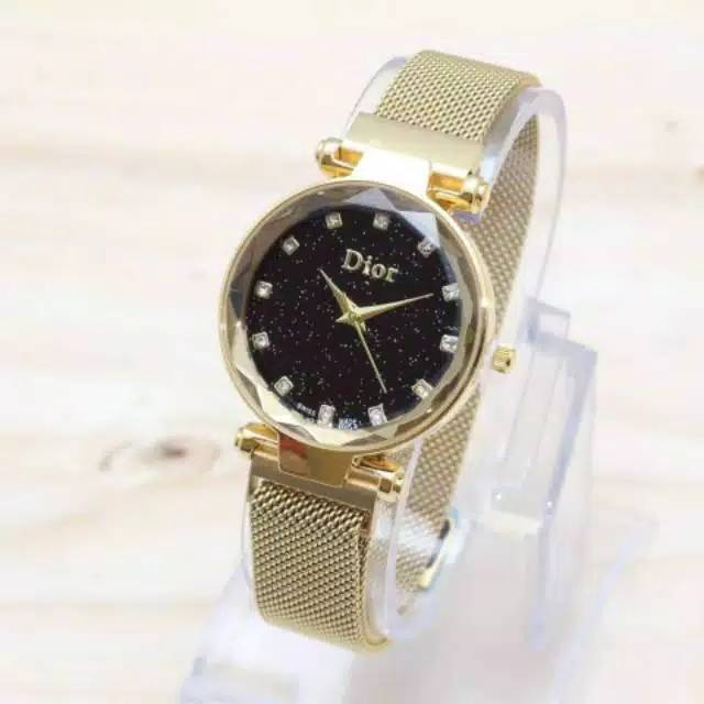 Flash Sale Murah Jam Tangan Wanita Diyor Magnet Mata Glitter D727