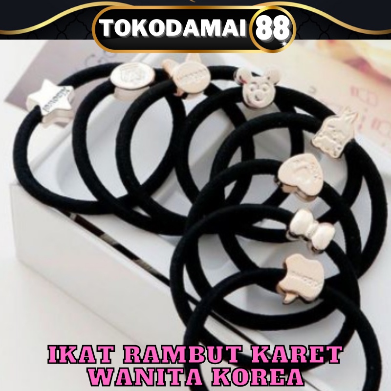 IKAT RAMBUT KARET WANITA KOREA KARET SIMPLE ELEGAN KARET IKAT IMPORT