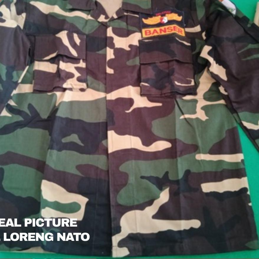 Stok Banyak - ★★ P1B Baju PDL Banser Loreng Nasional Nato Terbaru Anti Luntur Katun Twill Terlaris O