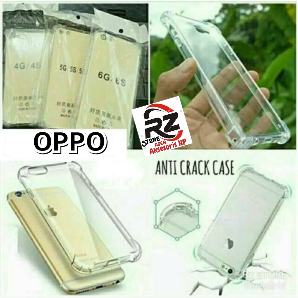 CASE ANTI CRACK OPPO JOY 3 MIRROR 5 NEO 5 7 9 10 R831K R7 R7S R9 R9S R17 PRO PLUS A12 A11K A15 A15s A16 A16K A16E SILICON CASING SILIKON SOFT CASE BENING CLEAR AC LENTUR