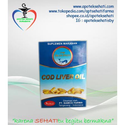 COD LIVER OIL MINYAK IKAN CAP PAUS ISI 100's