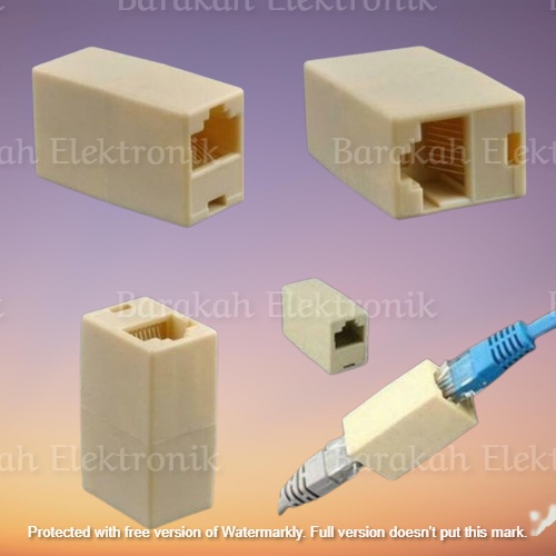 Jack Sambungan Kabel LAN RJ45 I Konektor SOCKET Extention Sambung