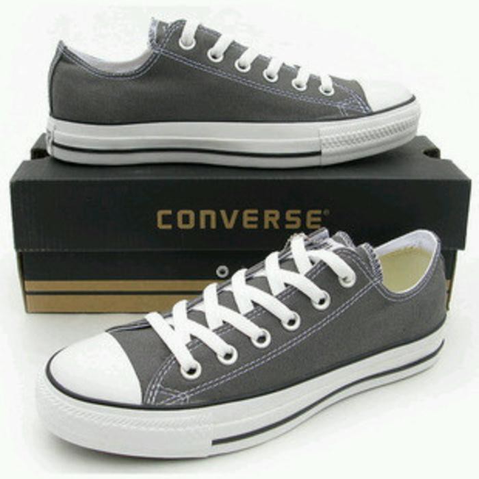 Terlaris converse all star abu klasik pria free box size 37-43