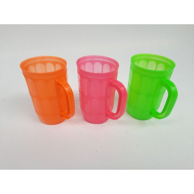 Gelas Plastik gagang Warna