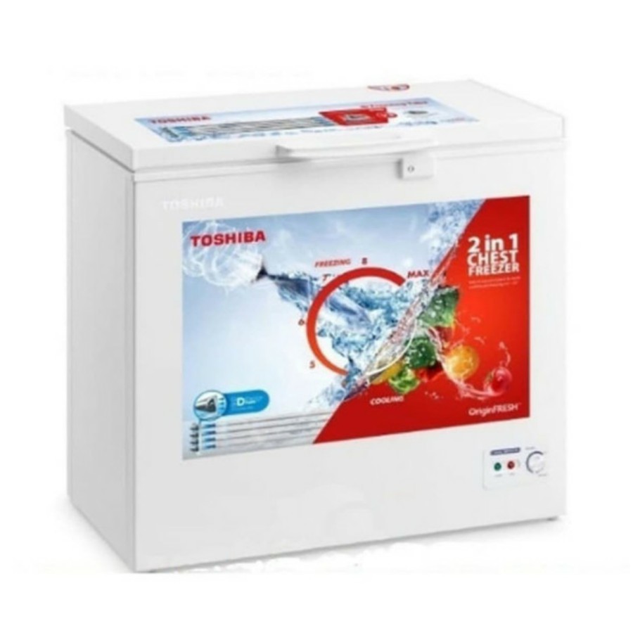 CHEST FREEZER & FRIDGE TOSHIBA CR-180I 2 IN 1 -180Liter