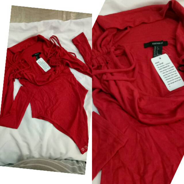 Shoulder bodysuit Forever21 original ./forever21/bodysuit/fashionwanita