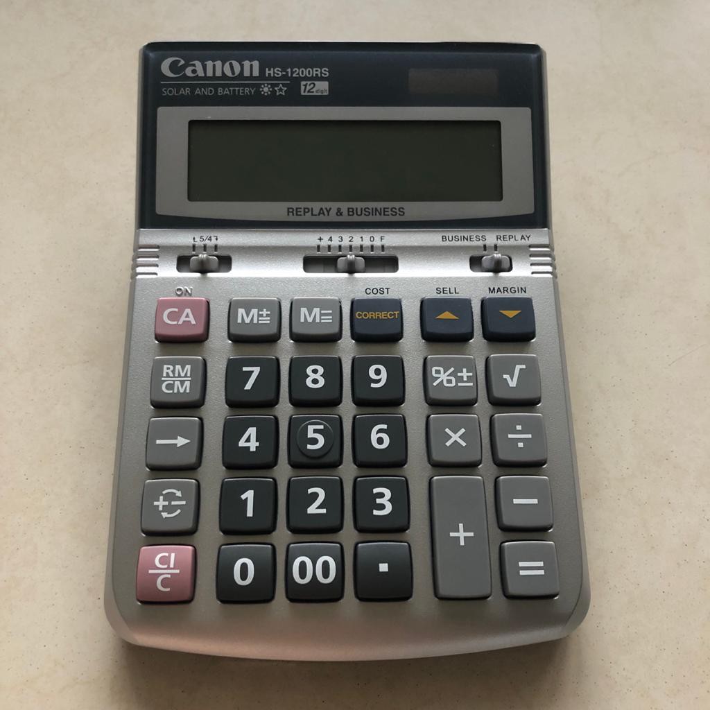 

Kalkulator elektronik/kalkulator tanggung CANON HS-1200RS