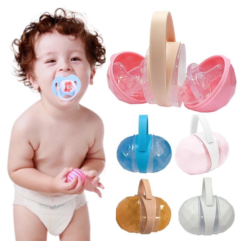 Needway   Kotak Dot Bayi Portabel Outdoor Baby Shower Hadiah Tahan Debu Nipple Holder Case Tempat Penyimpanan Makanan Ringan