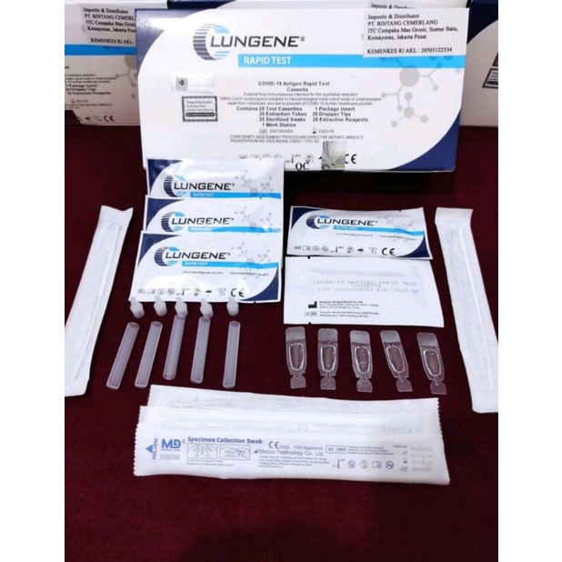 Alat Test Swab Antigen Mandiri / Alat Test Hidung Lungene