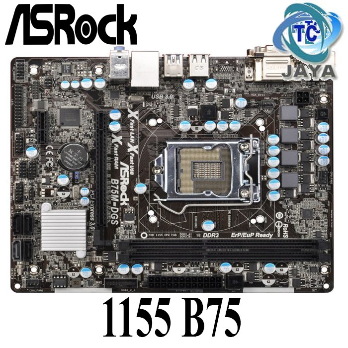 Motherboard Intel B75 LGA 1155 B75M Asrock