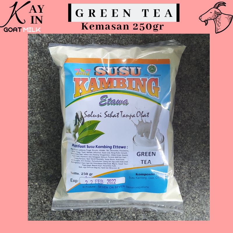 

SUSU KAMBING ETAWA 250gr FULL CREAM RASA GREEN TEA