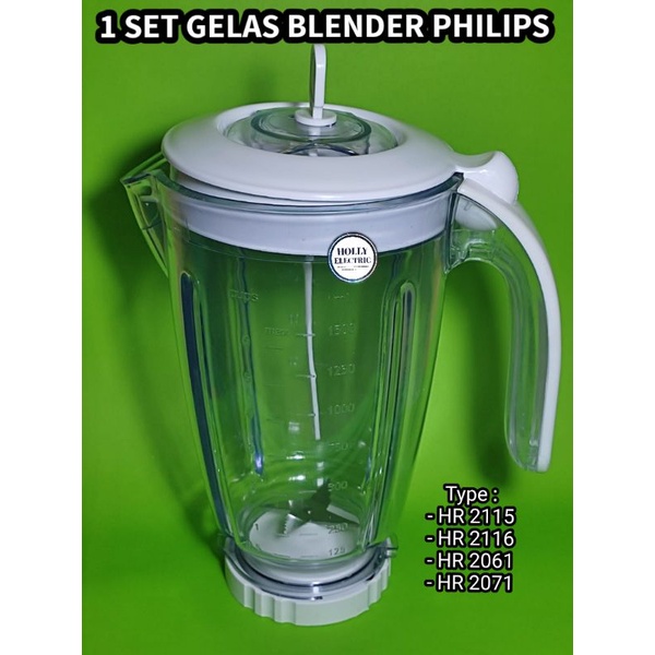 Set Gelas Jus Mika Blender Philips/Gelas Blender Jus Philips Fullset HR 2115 HR 2116 HR 2061 HR 2071