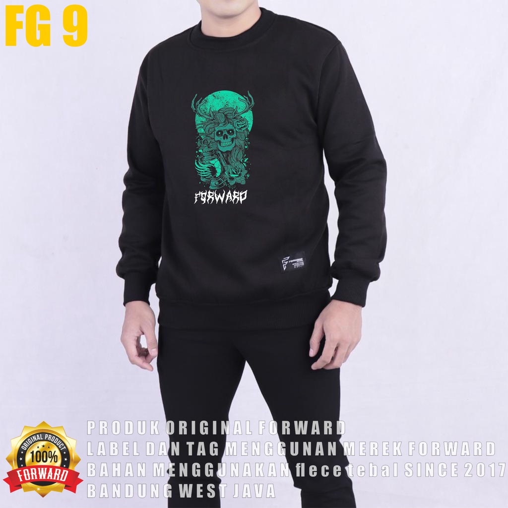 FORWARDSYSTEM Sweater Sweatshirt Crewneck Jumper Unisex Soft Fleece Size M L XL FG9