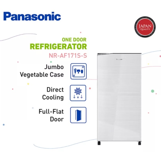 PANASONIC Kulkas 1 Pintu [155 L] - NR-AF171S-PK