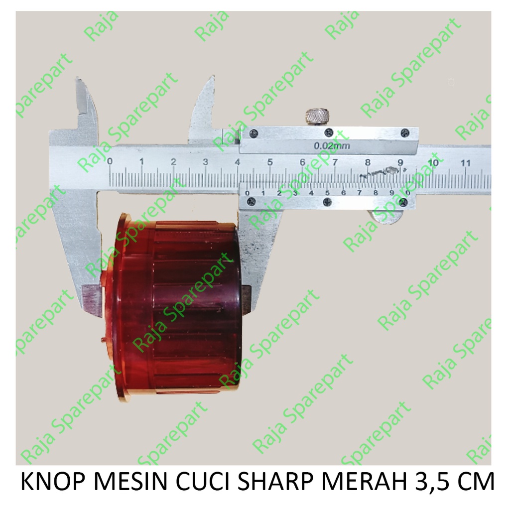 KNOP MESIN CUCI SHARP MERAH 3,5 CM