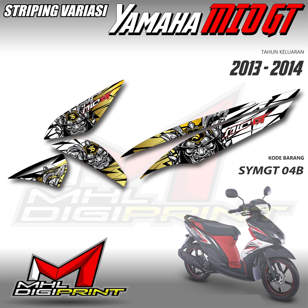 STRIPING VARIASI YAMAHA MIO GT - STIKER VARIASI MIO GT - SYMGT 04