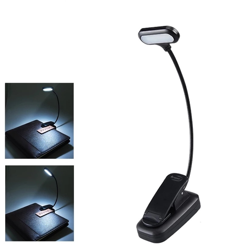 [ Portable Student Learning Reading Clip-on LED Desk  Light for  Household Bedroom Bedside Office Lighting ]