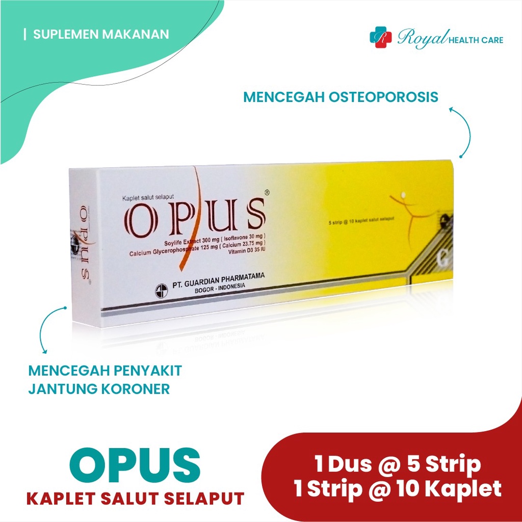 OPUS STRIP 10 KAPLET Memelihara Kesehatan Jantung dan Tulang