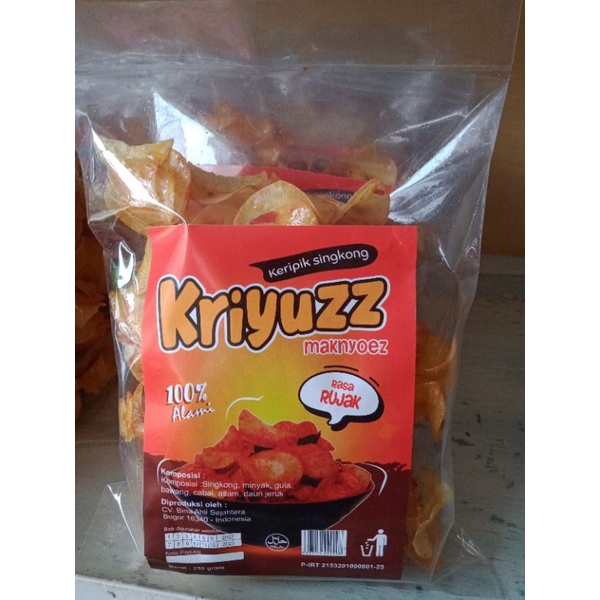 

Keripik Singkong Kriyuzz rasa RUJAK