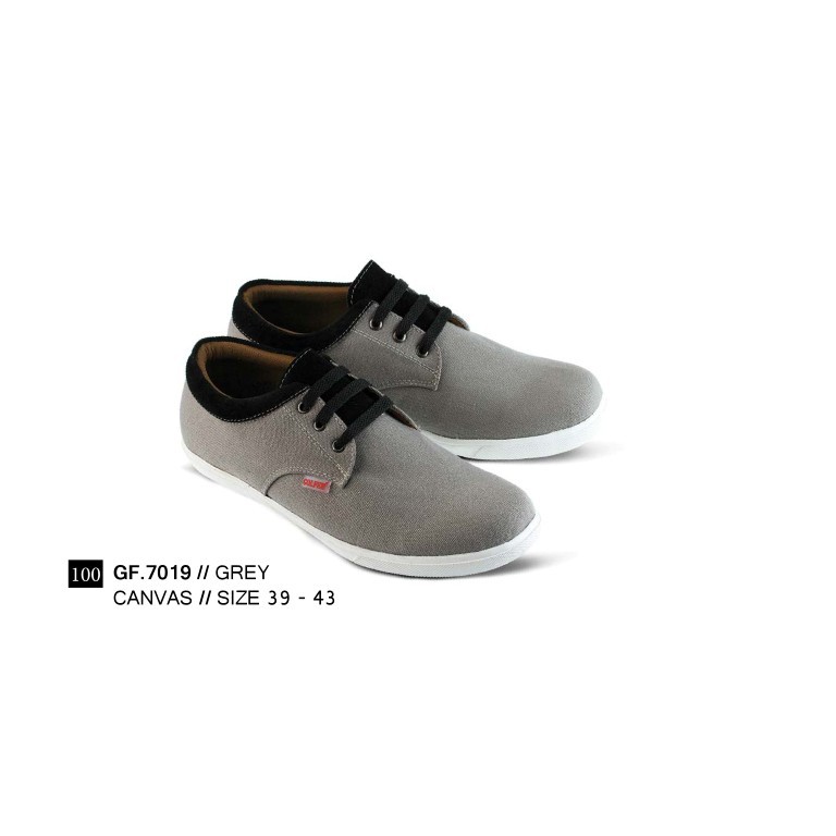 SEPATU SNEAKERS PRIA GREY 39 sd 43 GF7019 GF