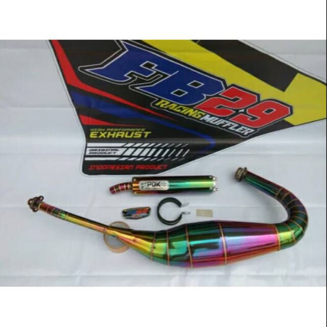 knalpot racing PDK ninja 2 tak r - rr 7rainbow pelangi