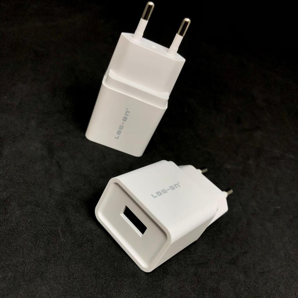 1PCS~BATOK LOG ON BOLD LO-C01 1A 1USB/ADAPTOR CHARGER LOG-ON 2.4A LO-C27 1USB/LO-C29 2.4A 2USB