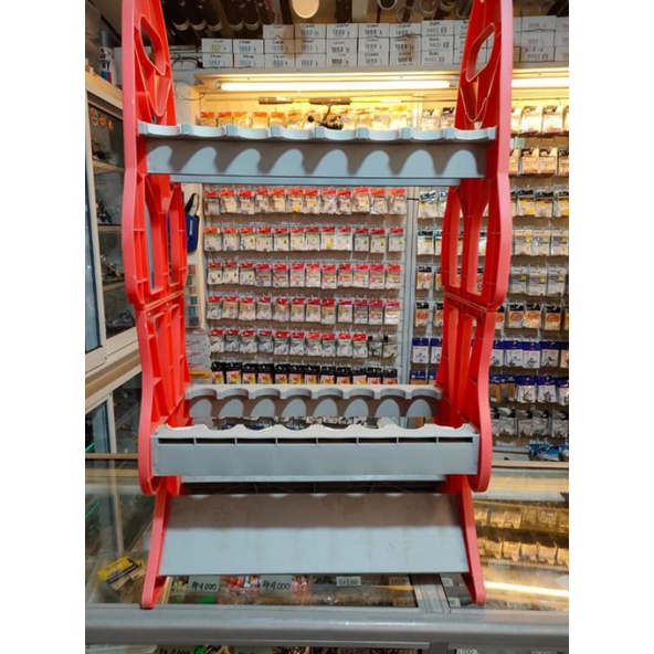 Rak joran plastic (bekas) tebal 16ROD