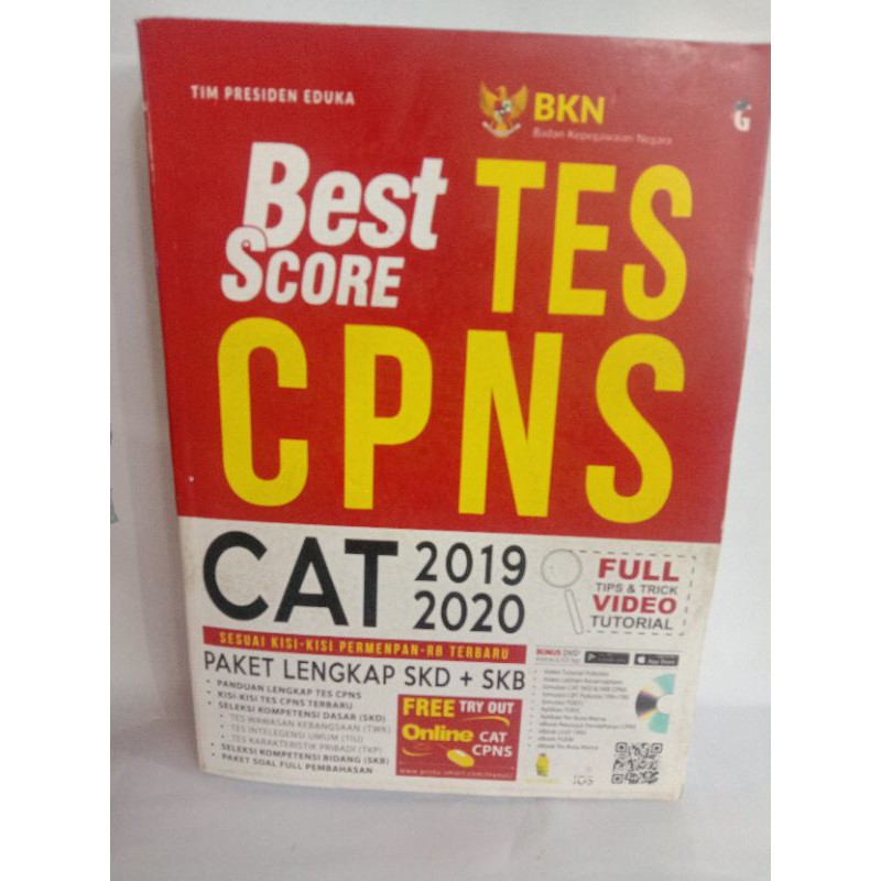 Buku Best Score Tes Cpns Cat 2019 2021 Shopee Indonesia