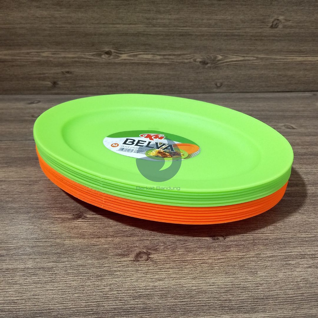 PIRING SAJI PLASTIK / LODOR PLASTIK OVAL KH BELVA 10&quot;