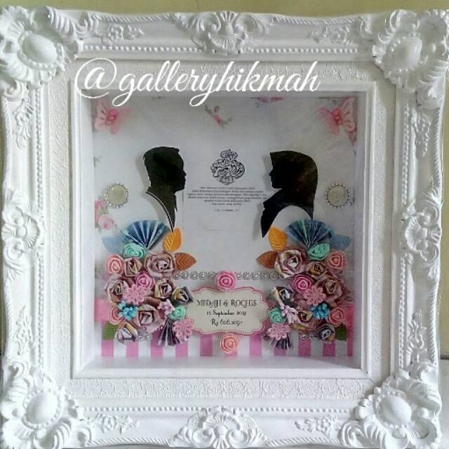 

Mahar Scrapbook size 30x30 Termurah/ Scrapframe Mahar Kekinian