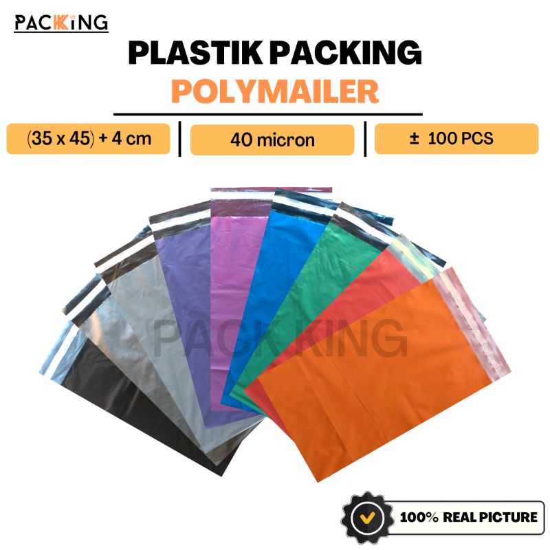 

Plastik Packing Olshop Plastik Polymailer 35x45 Isi 100 Lembar PE Glossy